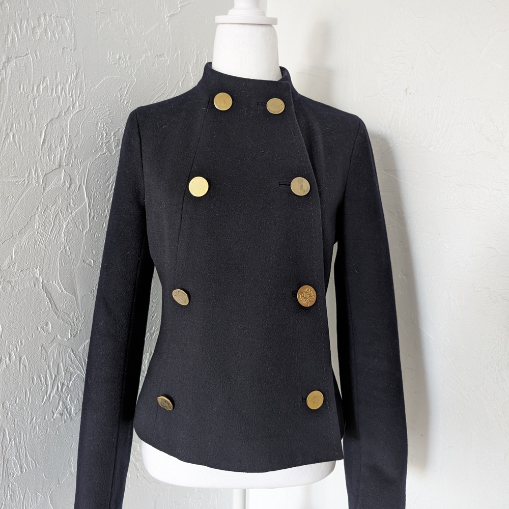 Tori Burch Blue Double-Breasted Women's Jacket